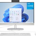 HP 24 Touchscreen All-in-One Desktop Computer for Home and School, Intel Processor, 23.8" FHD Display, 16GB DDR4 RAM, 1TB PCIe SSD, WiFi 6, Bluetooth 5.3, Business AIO, White