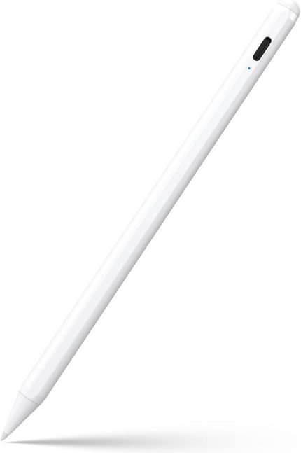 Stylus Pen for iPad 6th-11th Generation-2X Fast Charge Active Pencil Compatible with 2018-2025 Apple iPad Pro 11"/12.9"/M4, iPad Air 3/4/5/M2/M3,iPad mini 5/6 Gen-White