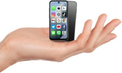 3G Mini Smartphone Unlocked Android System 3.88-Inch HD Touch Screen Mini Phone Dual Cameras Dual SIM Compact Mobile Suitable for Kids and Students 2GB+16GB (Black)