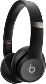 Beats Solo 4 - Wireless On-Ear Bluetooth Headphones, Up to 50-Hour Battery Life, Ultra-Lightweight Comfort, Powerful and Balanced Sound, Apple & Android Compatible - Matte Black