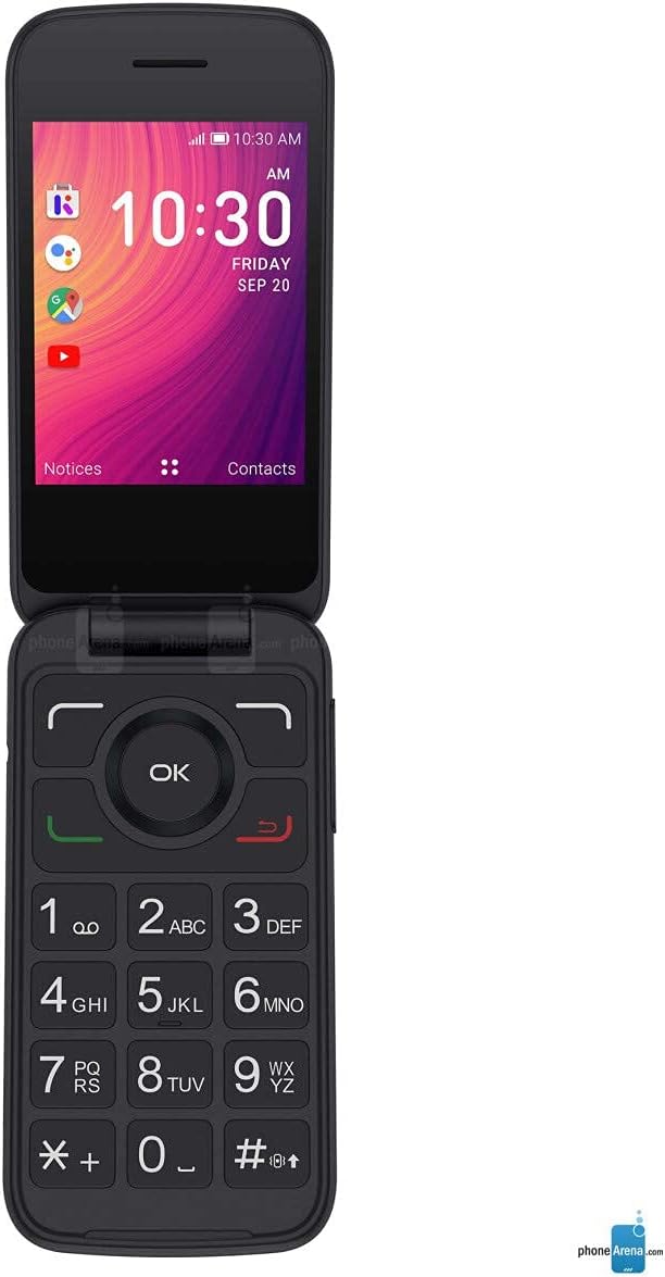 Alcatel GO FLIP 3 Black 4GB 4052W (GSM Unlocked) Flip Alcatel GO FLIP 3 Black 4GB 4052W (GSM Unlocked) Flip Phone - For Senior Easy Use (Renewed)