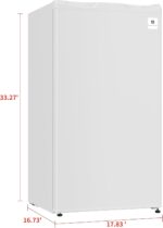 ARCTIC CHEF Mini Fridge Compact Refrigerator, 3.2 Cu Ft, White - Image 8