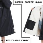 Hiturbo Warm Kids Swim Parka: Waterproof Changing Robe - Oversize Swimming Coat - Hooded Surf Poncho - Thick Lining (7-14Y) - Image 3