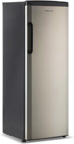 Hamilton Beach Upright Freezer, Deep Freeze, Stainless Steel Freezer with Drawer Compartments, 11 cu. ft. Freezer – 25”D x 23.6”W x 66.5”H - Image 2