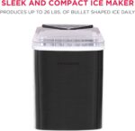 Frigidaire EFIC123-SSBLACK Compact Countertop Ice Maker, 26lbs of Ice per Day, Black Stainless - Image 2