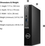 Dell OptiPlex 7020 Micro Mini PC Desktop Computer for Bussiness and Home, Intel 6-Core i5-12500T, 16GB DDR5 RAM, 512GB PCIe SSD, WiFi 6E, Bluetooth, 2 DisplayPorts, HDMI, Windows 11 Pro - Image 5