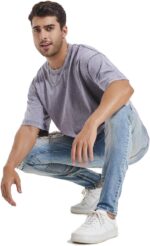 3 Pcs Men's Oversized Heavy Cotton Summer T-Shirts Vintage Tee Loose Fit Short Sleeve Casual Tshirts for Men Women - Image 5