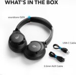 Soundcore by Anker Q20i Hybrid Active Noise Cancelling Headphones, Wireless Over-Ear Bluetooth, 40H Long ANC Playtime, Hi-Res Audio, Big Bass, Customize via an App, Transparency Mode - Image 8