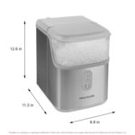 Frigidaire Countertop Crunchy Chewable Nugget Ice Maker, Compact, 33lbs per Day, Metallic Finish - Image 5