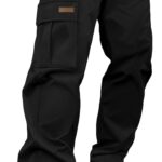 PLEPAN Men's Casual Cargo Pants Drawstring Hiking Pants Workout Tactical Joggers Sweatpants for Men