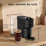Nespresso Vertuo Pop+ Coffee and Espresso Maker by De'Longhi, Black Matte with Dark Chrome - Image 7