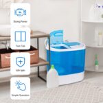 ZenStyle Portable Washer Compact Twin Tub 9.9 LB Mini Top Load Washing Machine Washer/Spinner w/ 6.57 FT Inlet Hose - Image 3
