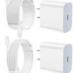 iPhone Charger Fast Charging 2 Pack Type C Wall Charger Block with 2 Pack [6FT&10FT] Long USB C to Lightning Cable for iPhone 14/13/12/12 Pro Max/11/Xs Max/XR/X,AirPods Pro