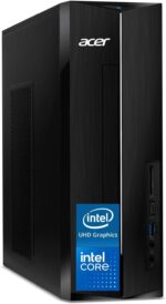 Acer 2025 Aspire Desktop, Intel Processor, Ultra-Quiet Design, SD Card Reader, Dual 4K Monitor Support, USB-C, Wired Keyboard and Mouse, Windows 11 (Intel CPU, 16GB RAM | 512GB SSD)