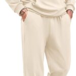 COOFANDY Men's Tracksuit 2 Piece Quarter Zip Sweatsuit Sets Casual Athletic Running Jogging Suits