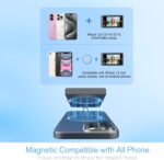 Vlog Selfie Monitor Screen iPhone, 4K 60fps Recording, Wireless Screen Mirroring with Remote Control, Magnetic Fixation, 180° Rotation, 3 Levels of Brightness, Compatible with iPhone & Android - Image 7