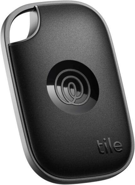 Tile by Life360 Pro - Powerful Bluetooth Tracker, Key Finder and Item Locator for Keys, Bags and More. Both iOS and Android Compatible. Phone Finder. 1-Pack (Black)