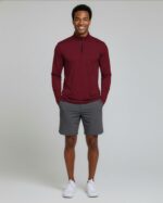 Real Essentials 3 Pack: Men's Dry-Fit Active Quarter Zip Long Sleeve Athletic Performance Pullover (Available in Big & Tall) - Image 4
