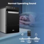 Gevi V2.0 Countertop Ice Maker 38lbs/24H, Ice Maker Nugget with Stainless Steel Housing, Chewable Pellet Ice Maker with Pour Water Refill, Self-Cleaning &Energy-Efficient, Black - Image 6