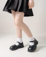 Girls White Ruffle Socks School Uniform Kids Cotton Crew Ankle Cute Frilly Dress Socks 6 Pack - Image 2