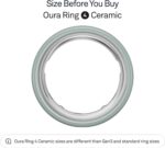 Oura Ring 4 Ceramic - Tide - Size 8 - Size Before You Buy - Image 2