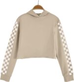 Meikulo Kids 2 Piece Outfits Girls Crop Tops Hoodies Long Sleeve Fashion Sweatshirts and Sweatpants - Image 2