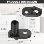 2182179 Refrigerator Door Cam Kit for Whirlpool Kenmore Admiral Refrigerators Door Closer Cam WP2182179 W10329686 2155311 AP6005980 PS11739042 - Image 2