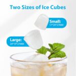 Aeitto Ice Makers Countertop, 26Lbs/24H Ice Machine with 2 Sizes of Bullet Ice, 9 Ice Cubes Ready in 6 Mins, Self-Cleaning Portable Ice Maker with Ice Scoop and Basket for Home Office Bar RV, Black - Image 4