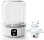 Underwear Washing Machine, Upgrade 1.5L Mini Portable Washing Machine Rechargeable Underwear Washer Deep Cleans Small Clothes for Apartment, Dorm, RV, Travel & Hotel Use