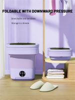 Portable Washing Machine, Mini Washer,16L Upgraded Large Capacity Foldable Washer.Deep Cleaning of Underwear, Baby Clothes and Other Small Clothes.Suitable for Apartments, Dormitories, Hotels.(Purple) - Image 5