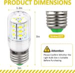 Sanyasi 5304511738 LED Light Bulb Refrigerator for Frigidaire Electrolux KEI D34L Fridge Light Bulb Replace PS12364857 AP6278388 Refrigerator Parts & Accessories (3.5W White Light) - Image 2