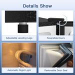 BANGSON 4.0 Cu.Ft Small Refrigerator with Freezer, Small Fridge with Top Freezer, for Apartment, Bedroom, Dorm, and Office, Double Door, Black - Image 6