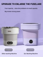 Portable Washing Machine, Mini Washer,16L Upgraded Large Capacity Foldable Washer.Deep Cleaning of Underwear, Baby Clothes and Other Small Clothes.Suitable for Apartments, Dormitories, Hotels.(Purple) - Image 3