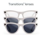 Ray-Ban Meta (Gen 1), Skyler, Shiny Chalky Grey | Smart AI Glasses for Men, Women — 12 MP Camera, Open-Ear Speakers, Video Recording, Bluetooth — Transitions® Sapphire Lenses — Wearable Technology - Image 2