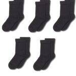 Amazon Essentials Unisex Kids and Toddlers' Cotton Crew Socks, 10 Pairs