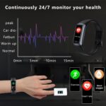 Fitness Tracker with 24/7 Heart Rate Blood Oxygen Sleep Monitor,Activity Tracker with 1.1" AMOLED Touch Color Screen, Multiple Sport Modes Step Counter,IP68 Waterproof for Women Men - Image 6