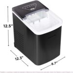 Frigidaire EFIC123-SSBLACK Compact Countertop Ice Maker, 26lbs of Ice per Day, Black Stainless - Image 5