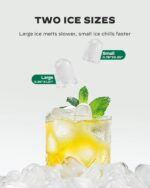 Marsail Ice Makers Countertop, 26 lbs per Day, Fast Ice in 6 Minutes, Self-Cleaning Ice Maker, Compact Countertop Ice Machine for Home, Kitchen/Office/Parties - Image 3