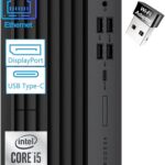 HP Desktop Computer ProDesk 600 G6 SFF Tower PC for Home & Business, Intel 6-Core i5-10400, 16GB DDR4 RAM, 1TB PCIe SSD, WiFi Adapter, 2 DP, RJ-45, Type-C, KB & Mouse, Windows 11 Pro