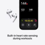Apple AirPods Pro 3 Wireless Earbuds, Active Noise Cancellation, Live Translation, Heart Rate Sensing, Hearing Aid Feature, Bluetooth Headphones, Spatial Audio, High-Fidelity Sound, USB-C Charging - Image 3