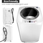 Giantex Portable Washing Machine, Full Automatic Washer and Dryer Combo, with Built-in Pump Drain 8 LBS Capacity Compact Laundry Washer Spin Dryer for Apartment RV Dorm - Image 5