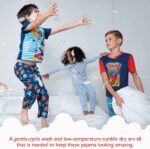 Marvel Boys' 6-piece Snug-fit Cotton Pajama Set, Soft & Cute for Kids, Comfortable Nightwear - Image 6