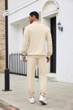 COOFANDY Men's Tracksuit 2 Piece Quarter Zip Sweatsuit Sets Casual Athletic Running Jogging Suits - Image 3