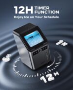 Silonn Nugget Ice Makers Countertop,Timer Pebble Ice Maker with Soft Chewable Ice, 44lbs per Day Ice Machine with Self-Cleaning,One-Click Operation, Stainless Steel - Image 2