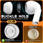 4 Pairs Replacement Ear Tips for AirPods Pro 2nd/1st Generation with Portable Storage Box & Cleaner Pen,Noise Reduction Holewith & Built-in dust Guard Screen,Silicone Ear Tips for AirPods Pro (White) - Image 7