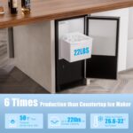 COTLIN 15" W Drainless Under Counter Ice Maker with 22LBS Storage Bin, Crescent Ice, Free Standing Built-in Ice Maker for Residential Commercial Use, No Drain Required, ETL Approved - Image 3