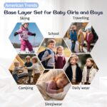 Thermal Underwear for Kids Toddler Winter Base Layer Long Johns Sets for Girls Boys - Image 6