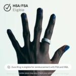 Oura Ring 4 Ceramic - Tide - Size 8 - Size Before You Buy - Image 6