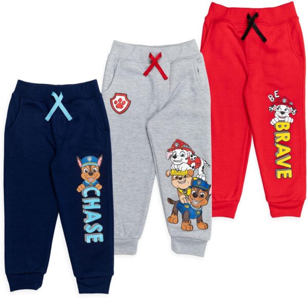 Paw Patrol Fleece 3 Pack Jogger Pants Toddler to Little Kid