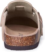 Genuine Suede Clogs for Women Men Soft Cork Footbed Leather Mules Comfort Potato Shoes with Arch Support - Image 4